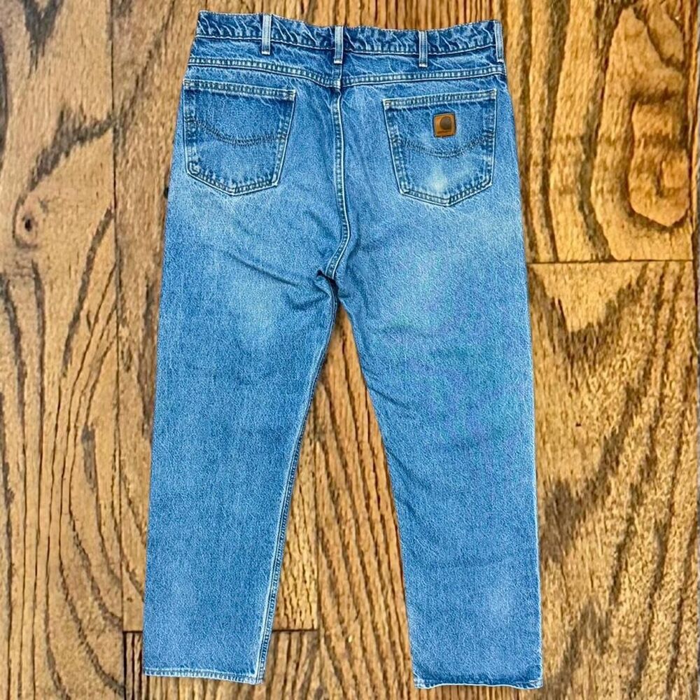 Vintage 90’s Carhartt Work Wear Denim Blue Jeans